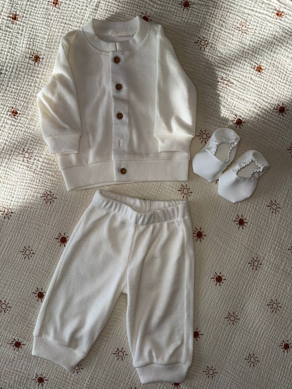 Baby Boy Christening Outfit Set – Elegant Newborn Coming Home Outfit - Size 62 EU (0-3months)