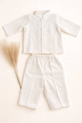 Baby Boy Ceremony Set – Minimal White Outfit - Sizes 62 EU, 68 EU